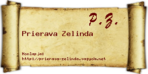 Prierava Zelinda névjegykártya